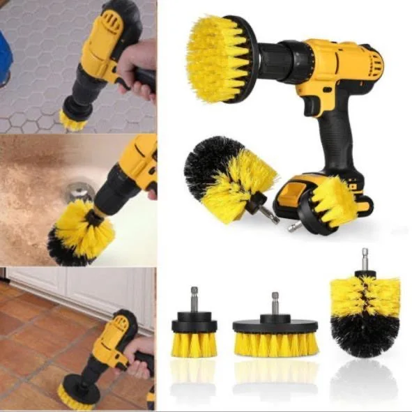 

Buzzitools Scrubber Brush Drill Clean for Bathroom Surfaces Tub Shower Tile Grout Scrub Cleaning
