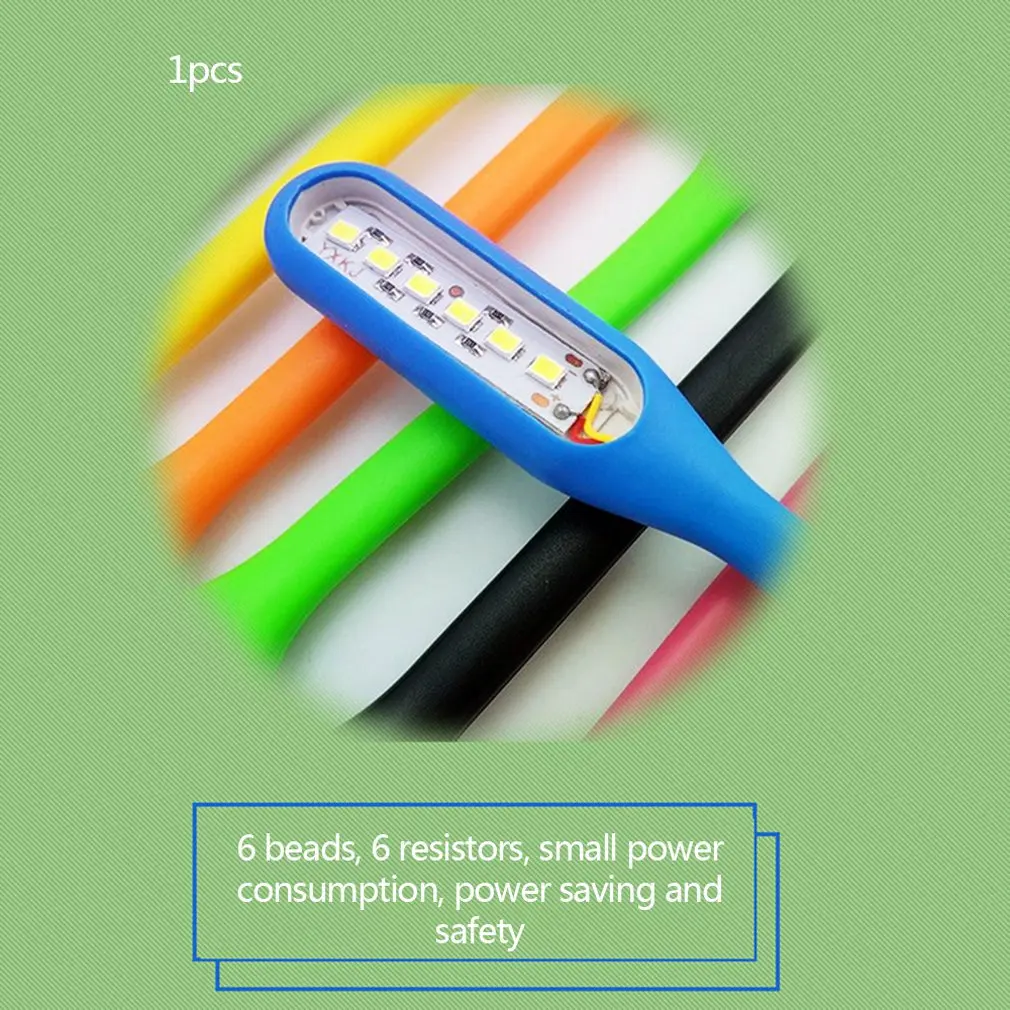 Гибкий USB светодиодный светильник мини лампа для компьютера ноутбука ПК внешний