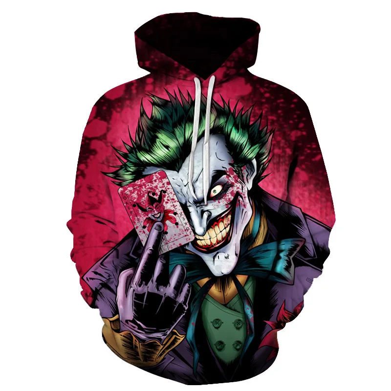 

Skull Poker Hoodies Sweatshirts Men Women 3D Pullover Funny Rock Tracksuits Hooded Male Jackets Fashion Casual Outwear