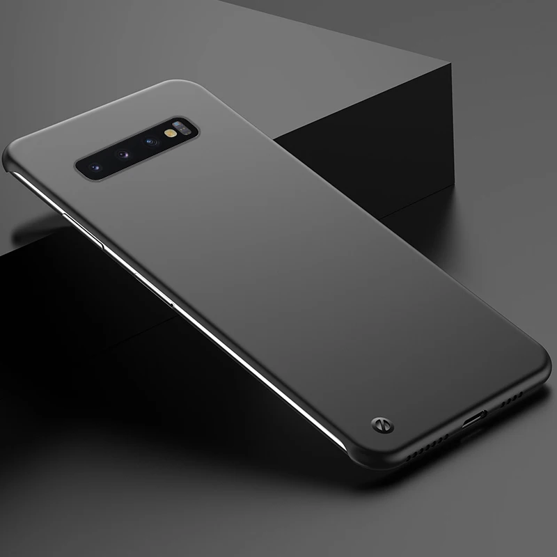 Ультра тонкие роскошные безрамочные Чехлы для samsung Galaxy S9 S10 Plus Note 10 9 S9 S10 Plus, жесткие Матовые чехлы без рамки, бампер