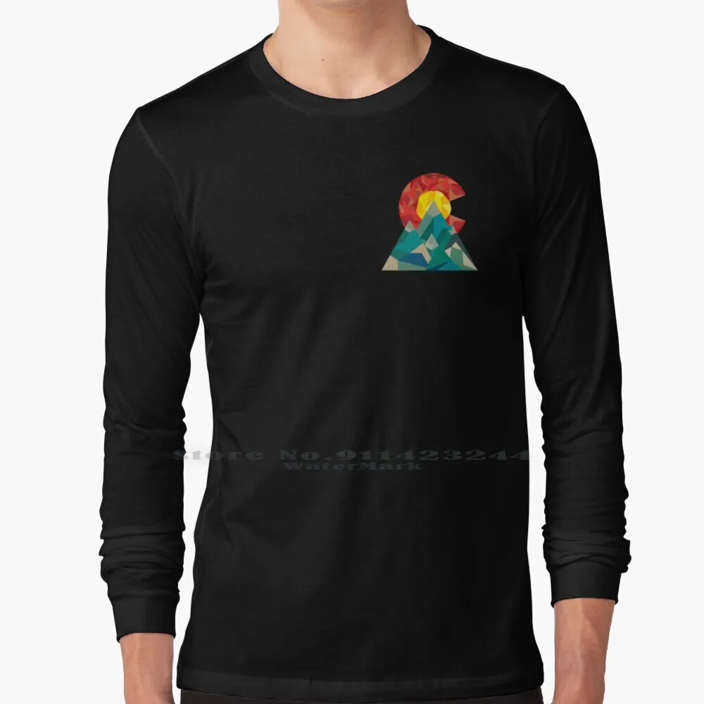 

Colorado Geo Long Sleeve T Shirt Tee Coloradopride Mountains Coloradostate Snow Car Cheap Creative Trending Vintage Cool Gift