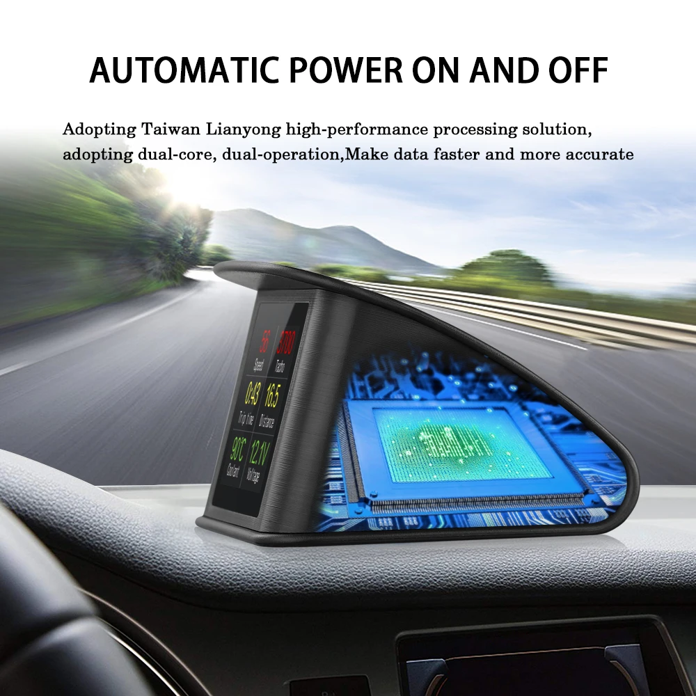 Автомобильный проектор скорости T600 Hud GPS OBD цифровой дисплей измеритель расхода