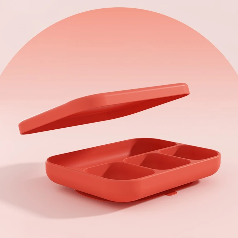 

Baby Non-slip Dinner Plate Waterproof BPA-Free Silicone Food Feeding Tableware