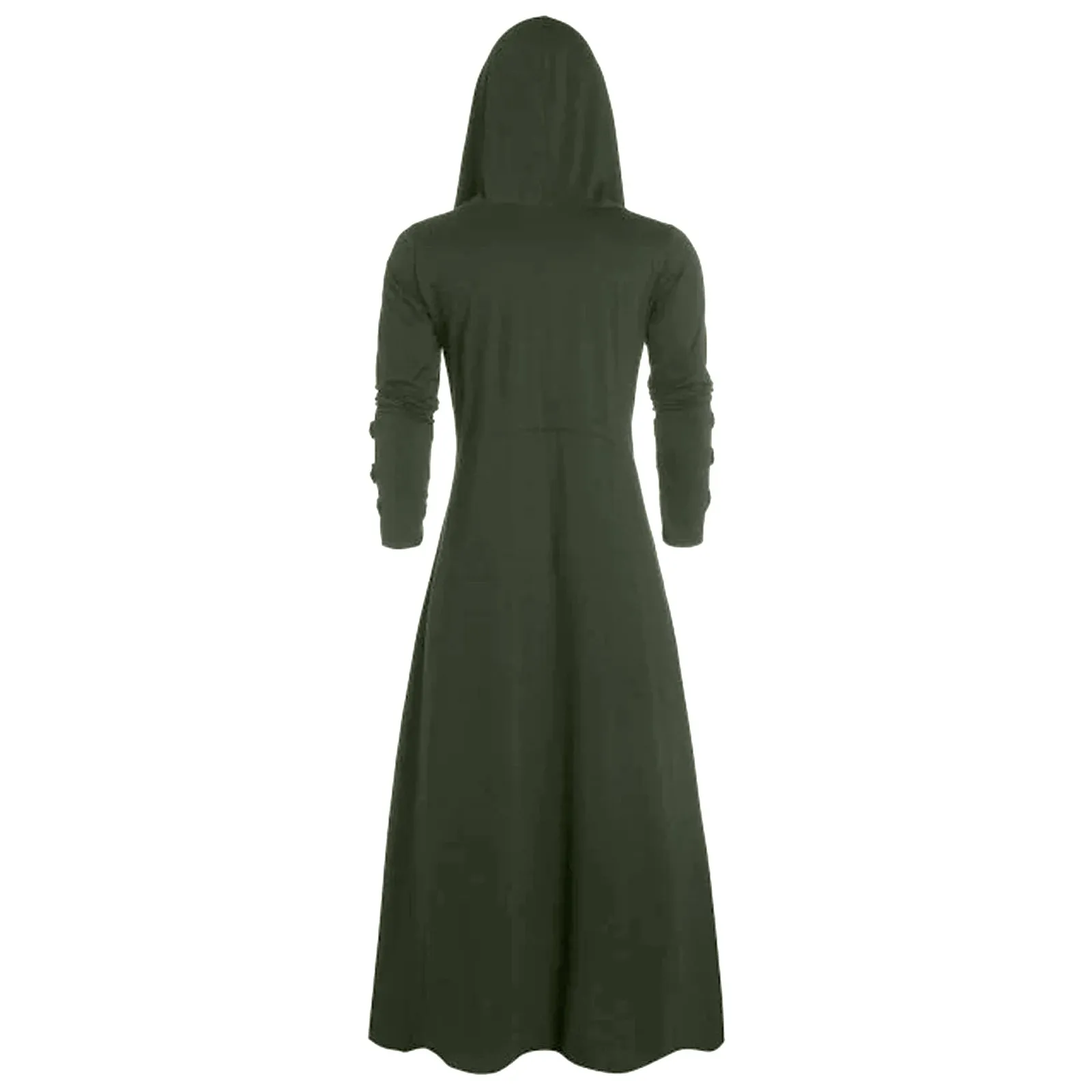 Winter Men's Windbreakers Retro Steam Punk Gothic Wind Cloak Coat Fashiona Mens Jacket Plain Cap Cardigan Men | Мужская одежда