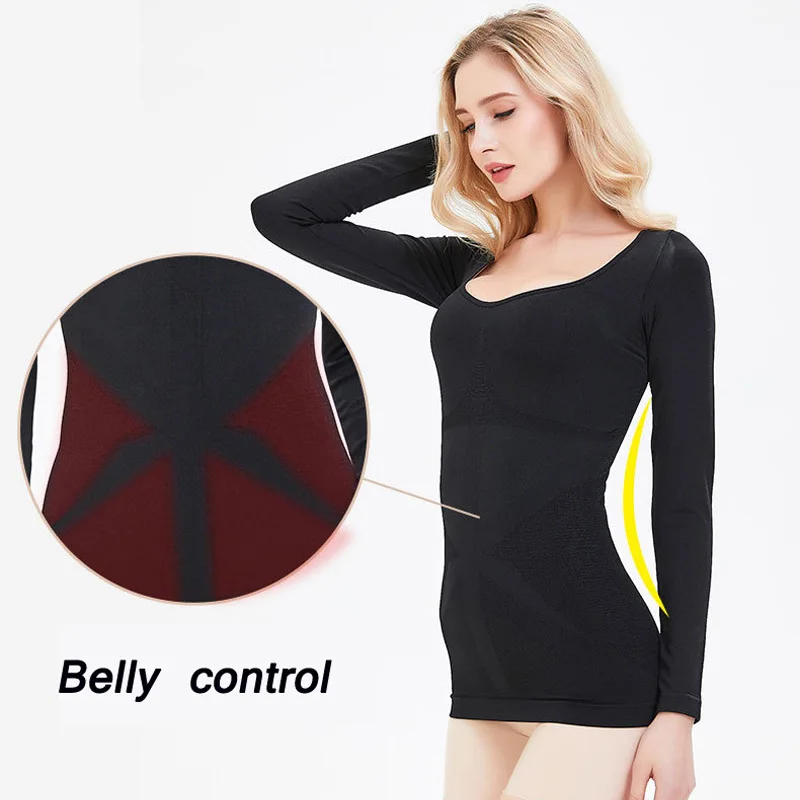 Новинка 2019 Женский корсет для коррекции фигуры с длинными рукавами