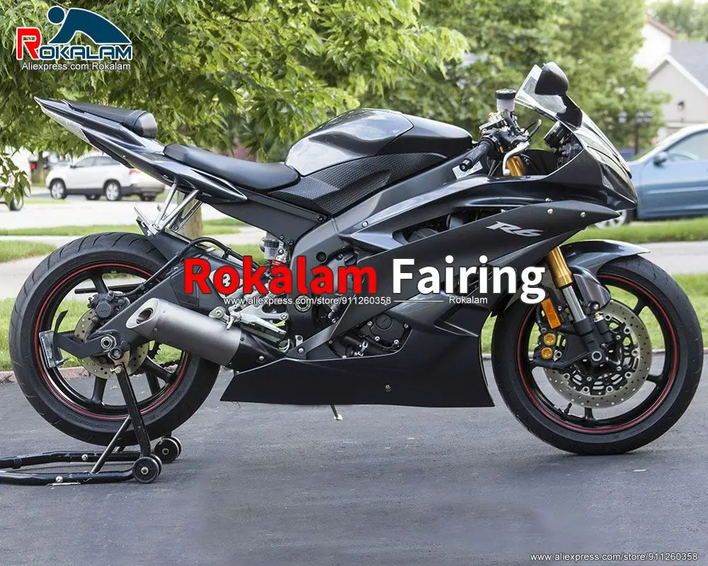 

Комплект обтекателей для мотоцикла Yamaha R6 2006 2007 YZFR6 07 06, черные мотоциклетные послепродажные комплекты ABS Cowl (литьё под давлением)