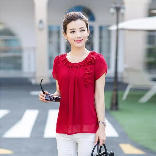 

2020 tees women clothe coral Summer Fashion T Shirt red Woman Tshirt
