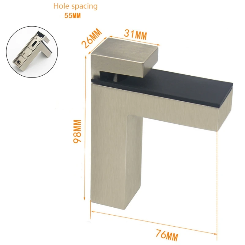Многоцелевой Регулируемый F-образный кронштейн для стеклянной полки