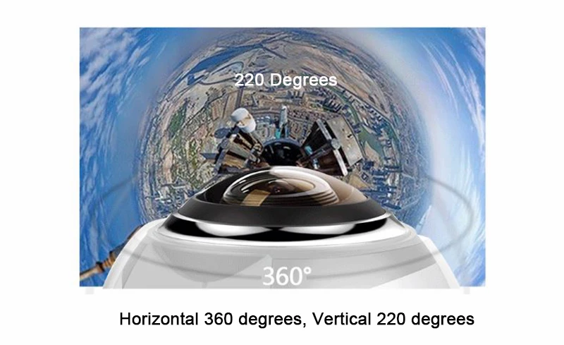 360 Экшн-камера V1 3K Wifi мини панорамная камера 220 широкоугольная панорамная камера 4K 30fps VR 5MP HDMI экшн-Спортивная камера