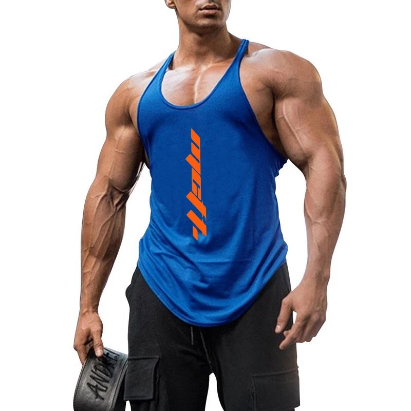 Muscleguys Brand Gym Clothing Bodybuilding Stringer Tank Top Men Fitness Singlets Cotton Sleeveless Shirt Workout Sports Jerseys | Мужская