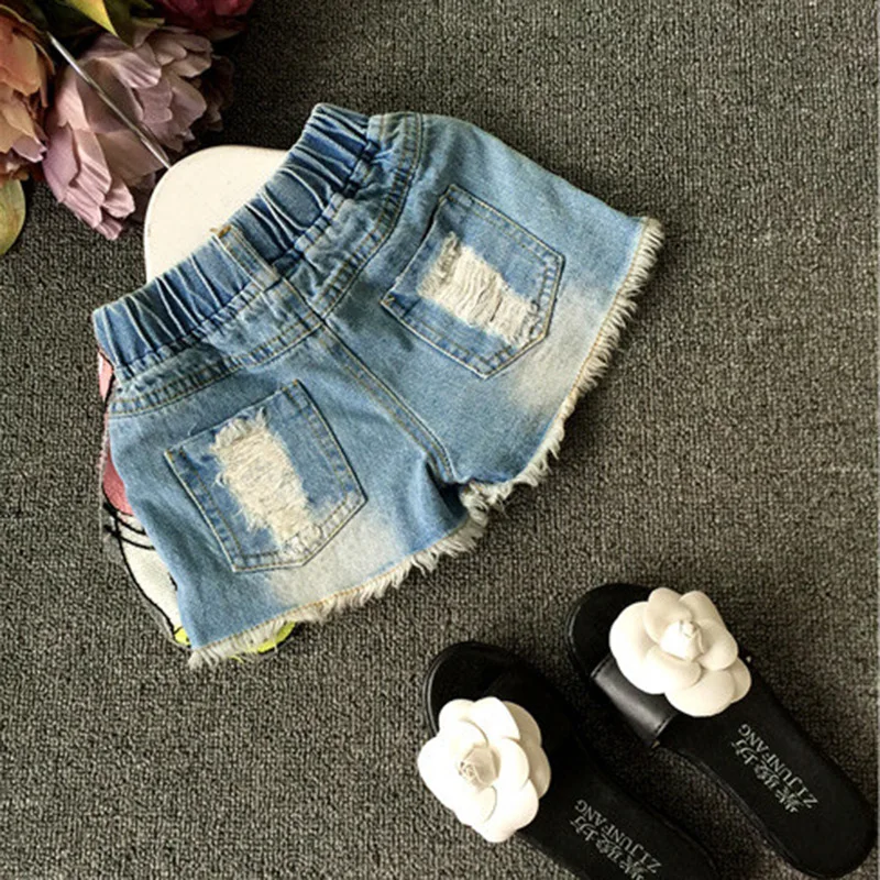 Джинсовые шорты для маленьких девочек летние джинсы с рисунком утки детские