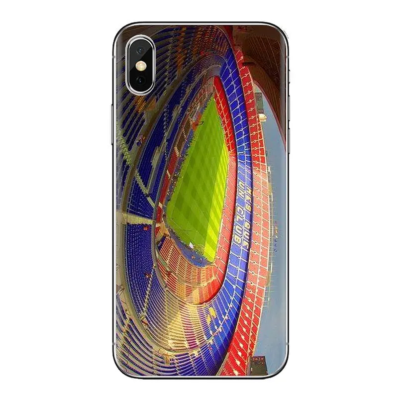Барселона Испания Стадион Камп силиконовые чехлы для samsung Galaxy S3 S4 S5 мини S6 S7 край S8