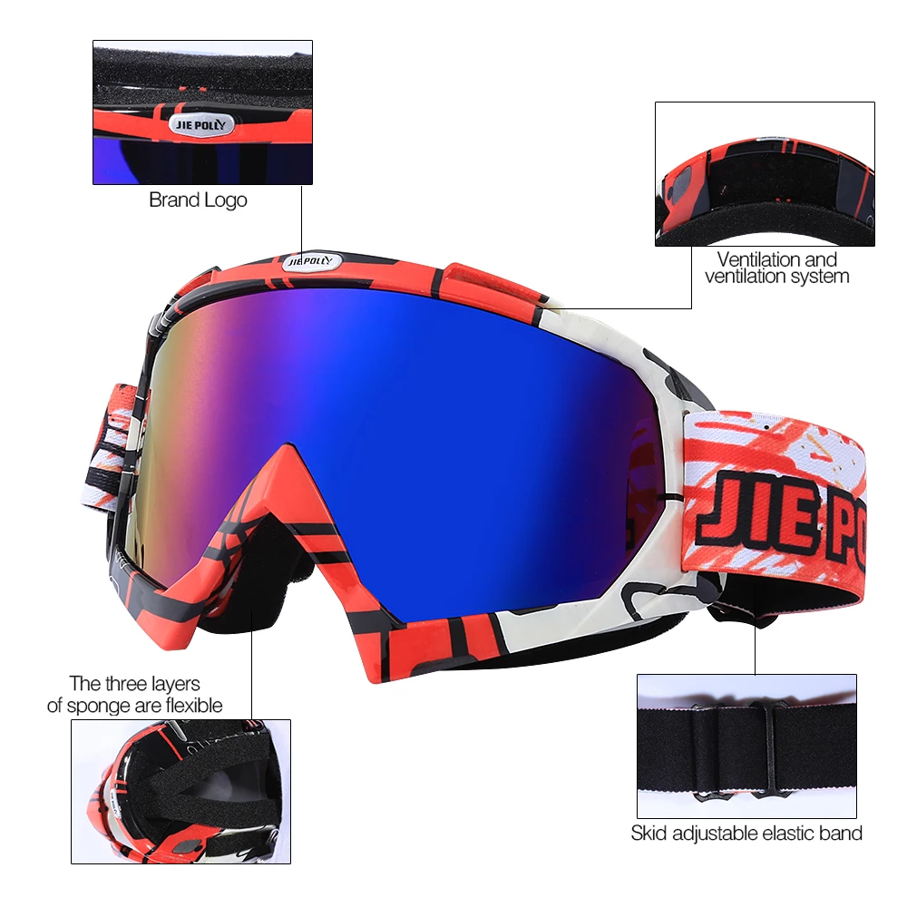 Gafas мотоциклетные очки для наружного велоспорта MX внедорожные Лыжные Спортивные
