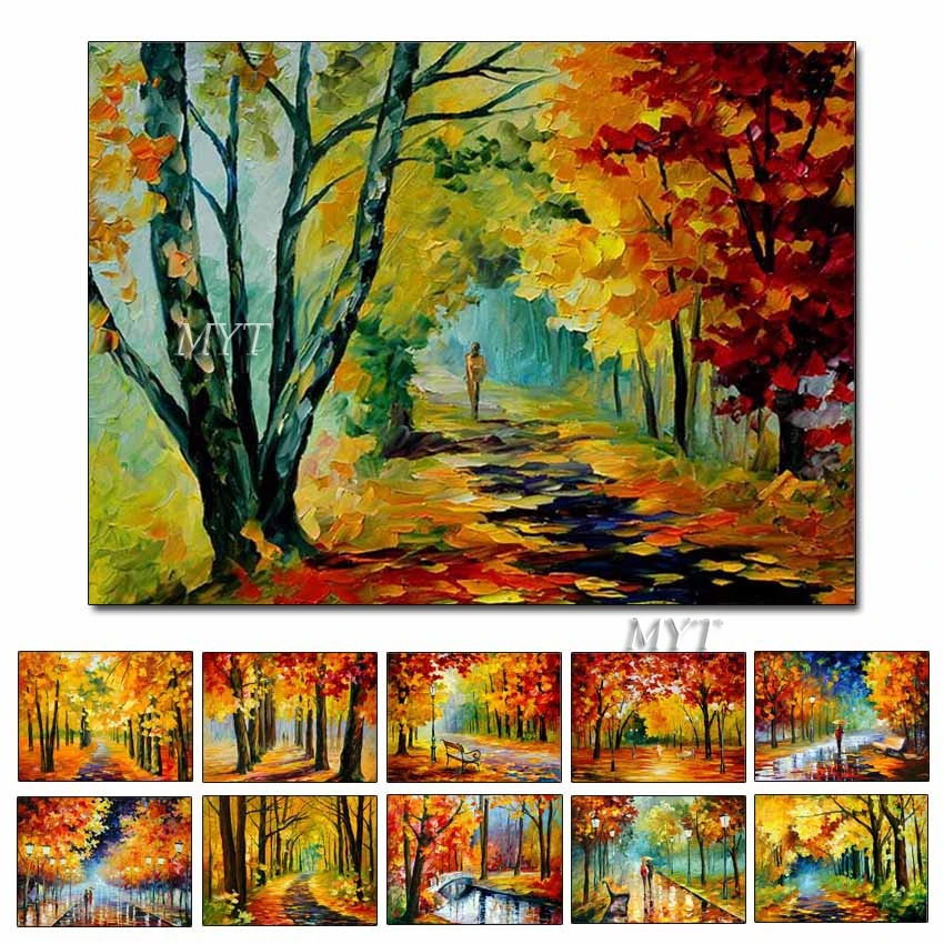 Горячая Распродажа настенные картины для гостиной абстрактные деревья пейзаж