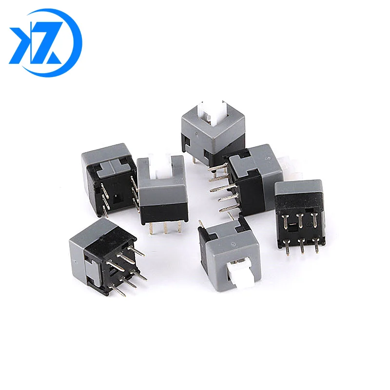 10PCS/LOT 5.8*5.8 7*7 8*8 8.5*8.5mm Self Locking Push Tactile Power Micro Switch Kit 6 Pin Button Switches | Обустройство дома