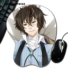 Силиконовый 3D коврик для мыши pinktorв аниме бродячие псы, дазай Осаму, эргономичный коврик для мыши, игровой коврик для мыши