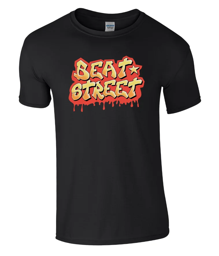 BEAT STREET/футболка с граффити в стиле ретро топ надписью Breakdance Wild Style Rock Steady Crew новые