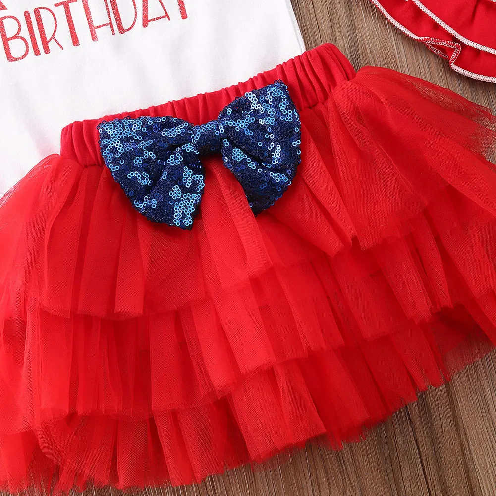 Зимний милый комбинезон для маленьких девочек 4 шт. Мой первый день рождения