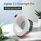 Умный потолочный светильник GLEDOPTO Zigbee 3,0, водонепроницаемая лампа Pro, 6 Вт, RGBWWCW, совместима со хаб Tuya, APP, дистанционное управление через RF