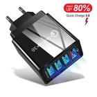 Зарядное устройство 18 Вт, 4USB, быстрая зарядка 3,0, зарядное устройство, настенное устройство для быстрой зарядки iPhone12, зарядное устройство для телефона Xiaomi, адаптер питания