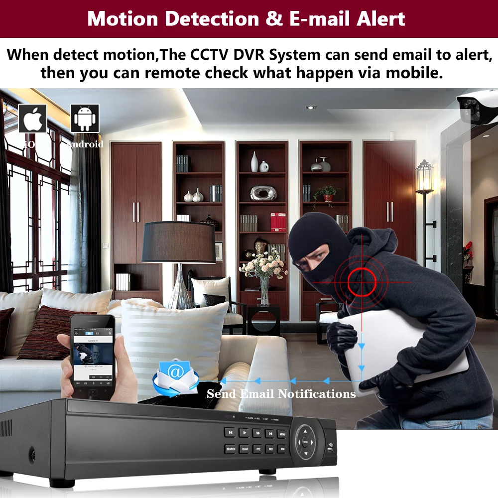 H.265 16 каналов CCTV AHD DVR 5MP 16CH 8CH AHD/CVI/TVI 2M видеорегистратор гибридный NVR HVR 6 в 1 комплект