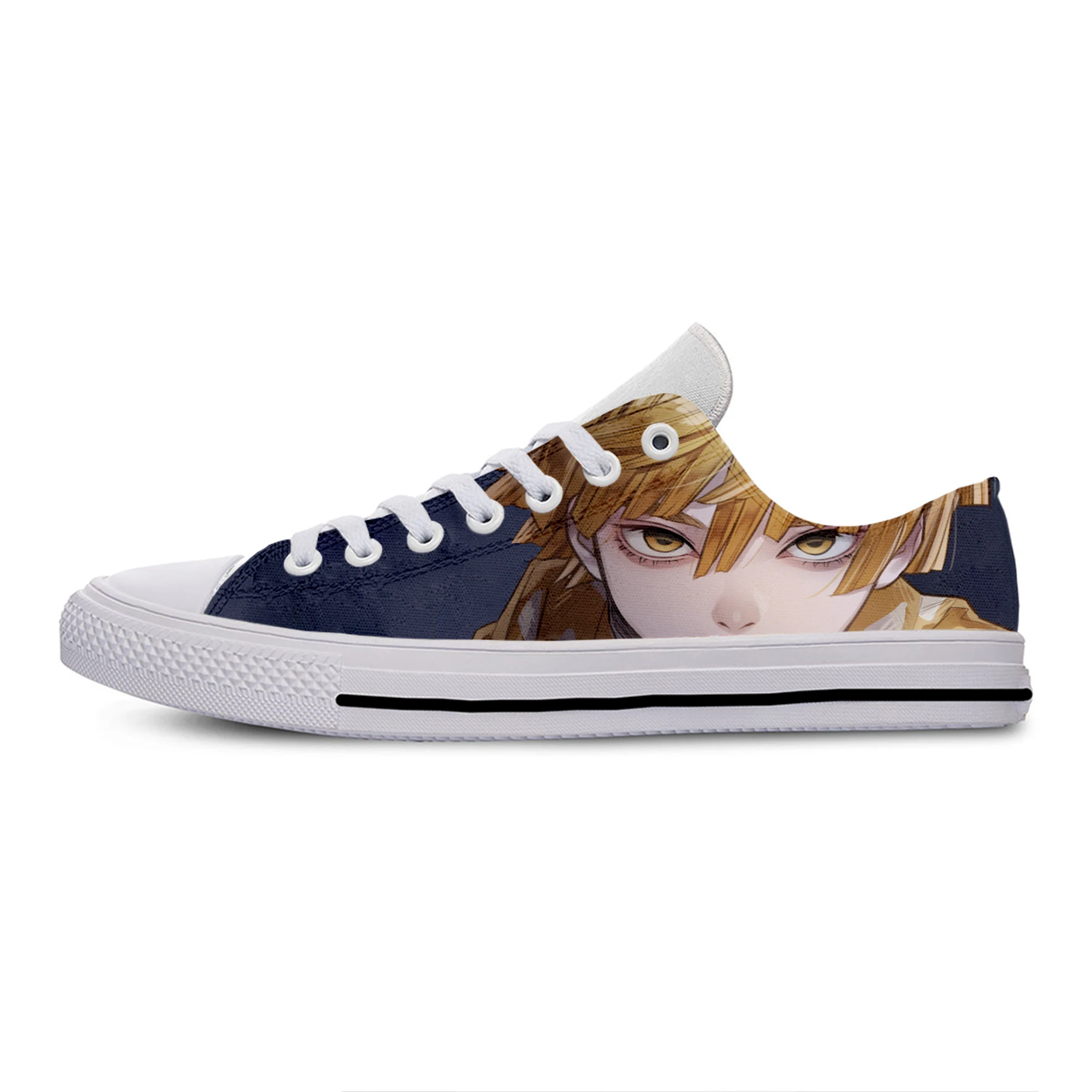 

Agatsuma Zenitsu 2021 New Spring And Autumn Popular Fashion Anime Men's Shoes Teenager Cartoon Student Trend ShoesTide
