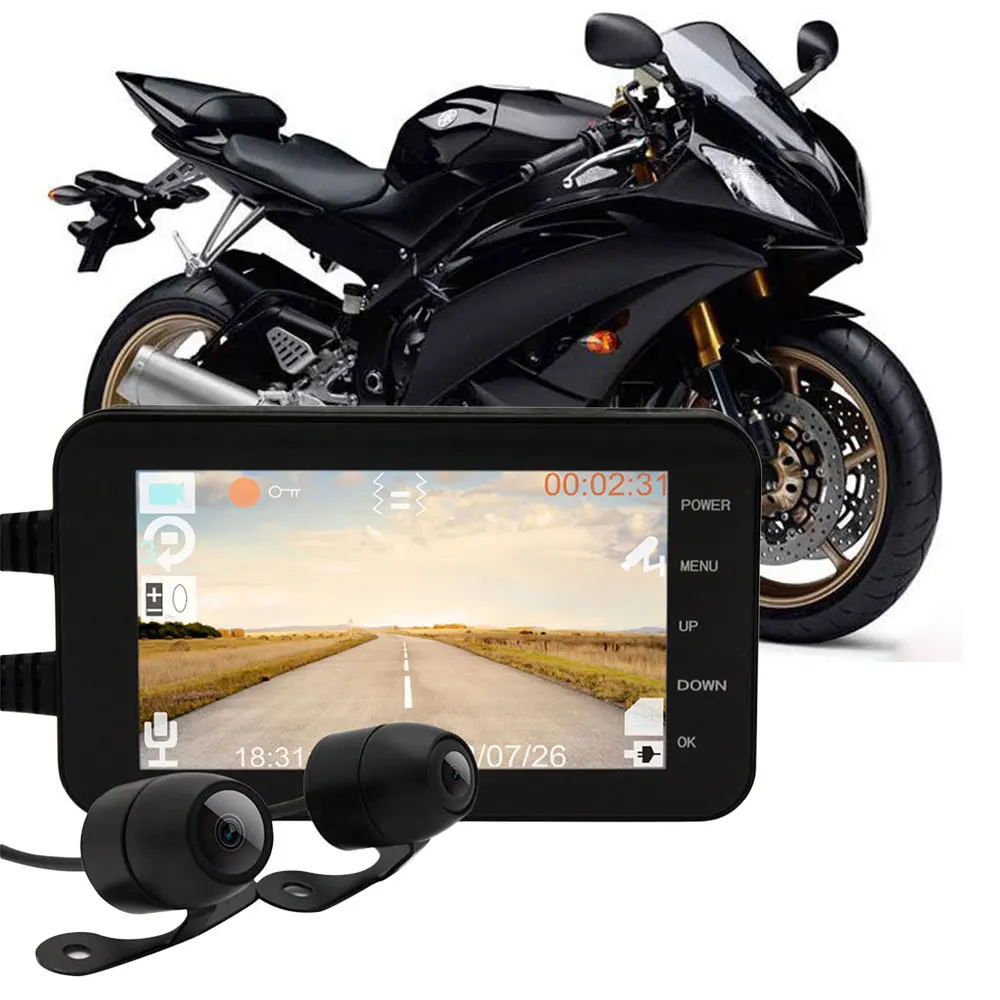 Wi Fi 1080P HD Водонепроницаемая 4 дюймовая камера с электрическим штативом на руль