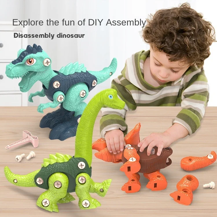 

Assembled dinosaur toy combination children's high building block Puzzle Children's toy boys toys educational toys