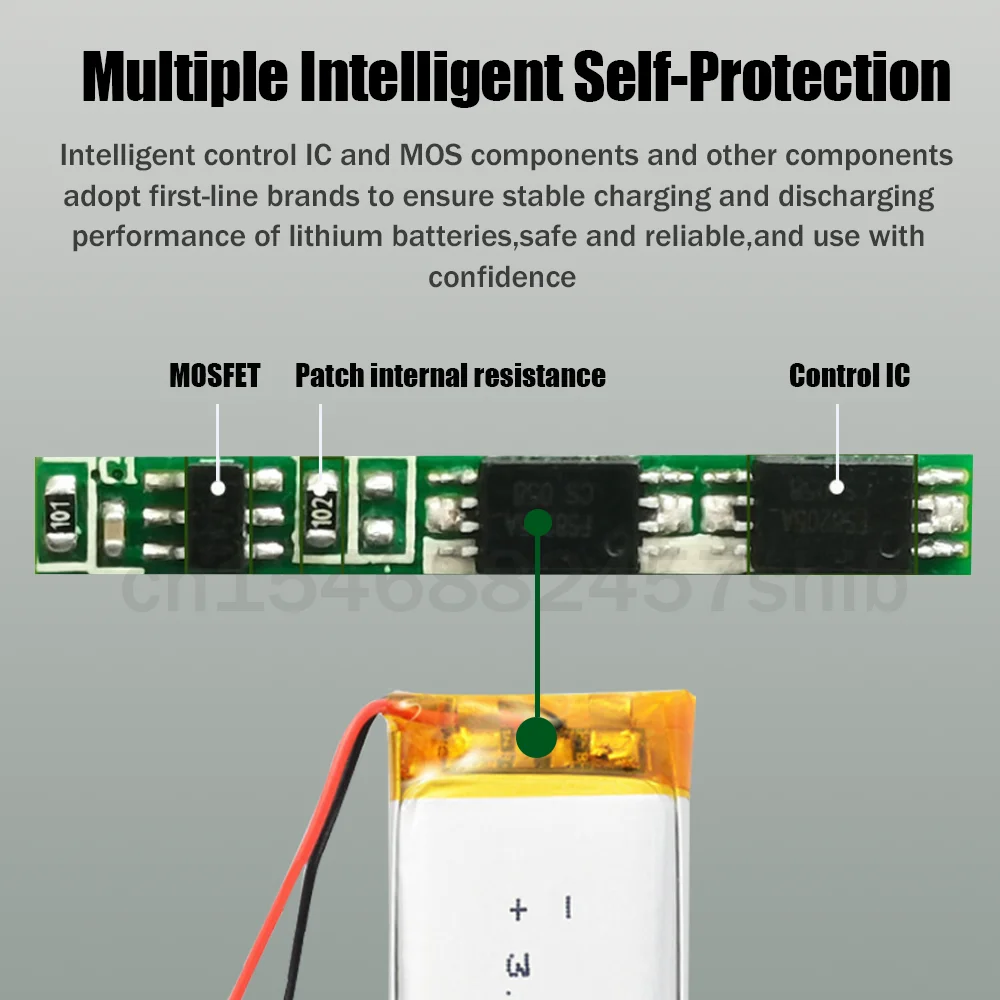 4-100 шт. литий-полимерные перезаряжаемые батареи для MP3 MP4 GPS-трекера | Электроника