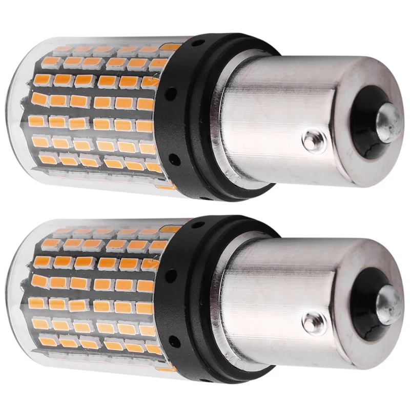 

2Pcs Super Bright No Hyper Flash 1156 Canbus Car Led Light Ba15S P21W 144Smd 3014 Chips Car Led Turn Signal Reverse Tail Light L