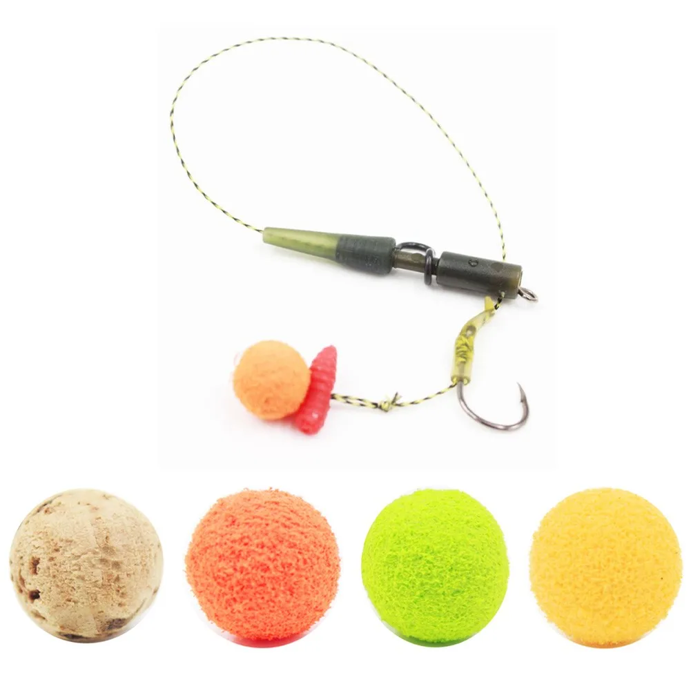 

50pcs Carp 10mm EVA Pop Ups Boilies Floaters Eva Indicator Floating Bobber Ball Bead Round Fishing Set Small Accessory