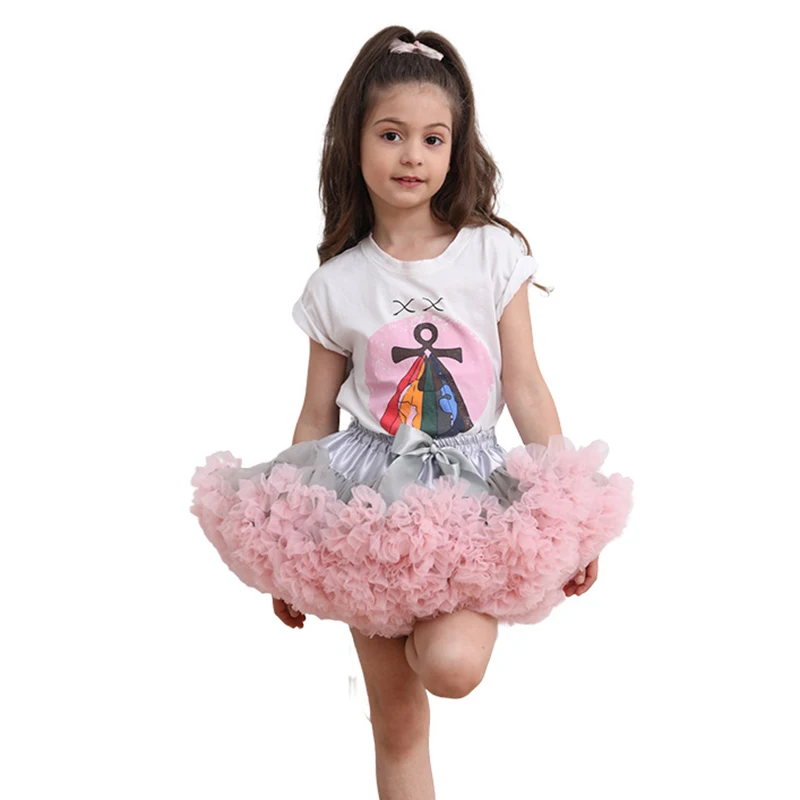 

Drop Shipping Baby Girls Tutu Skirts Fluffy Children Ballet Kids Pettiskirt Princess Tulle Party Dance Girl Skirts Tulle Clothes