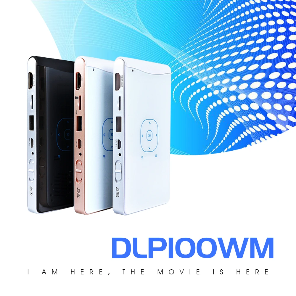 Real tv DLP100WM мини DLP проектор Android мультимедийный встроенный Wi-Fi Bluetooth поддержка HDMI