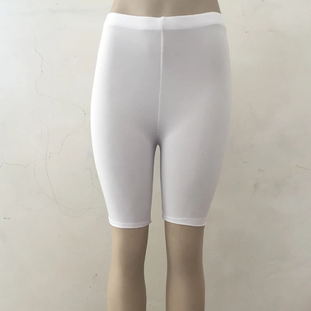 Женские однотонные шорты с высокой талией эластичные бесшовные облегающие