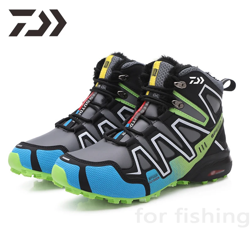 

Новинка 2021, ботинки Daiwa, рыболовная обувь, зимние сохраняющие тепло уличные спортивные рыболовные ботинки, Нескользящие мужские ботинки для...