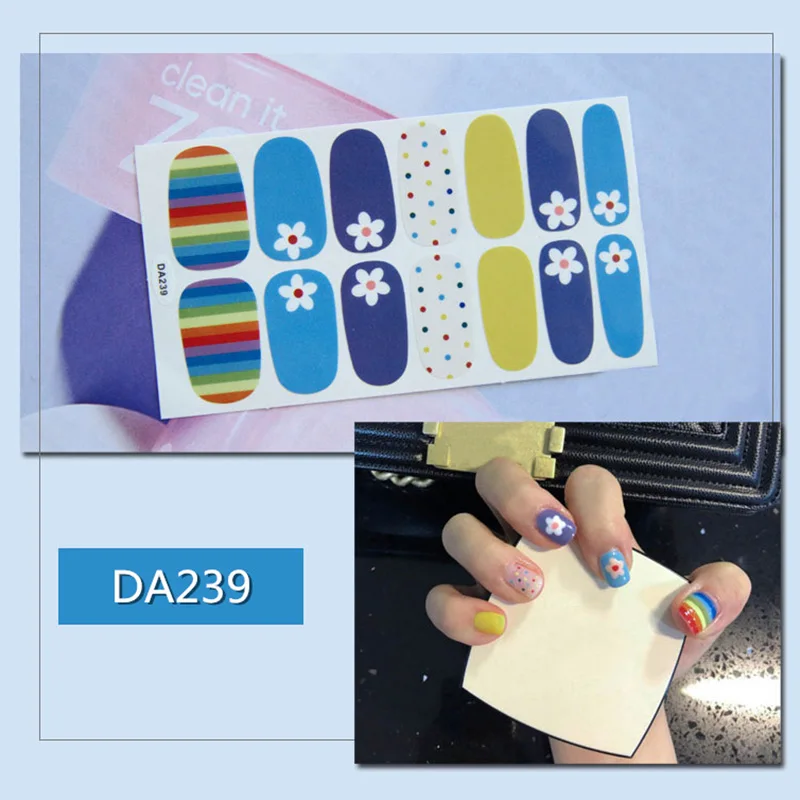 Nail Sticker Full Waterproof Various Types One-tear-off KG66 | Красота и здоровье