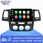 Автомобильный радиоприемник, 2DIN, Android 10, для Toyota Fortuner Hilux 2007, 2008, 2012, 2014, 2015, мультимедиа, видео, Gps-навигация, без DVD
