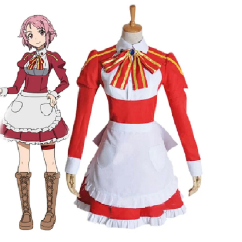 

Anime Cos Sword Art Online Shinozaki Rika Maid Cosplay Costume