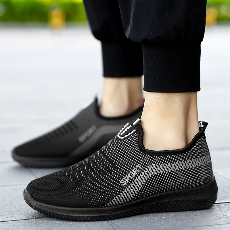 Классические зимние туфли PUPUDA мужские уличные слипоны лоферы теплая хлопковая