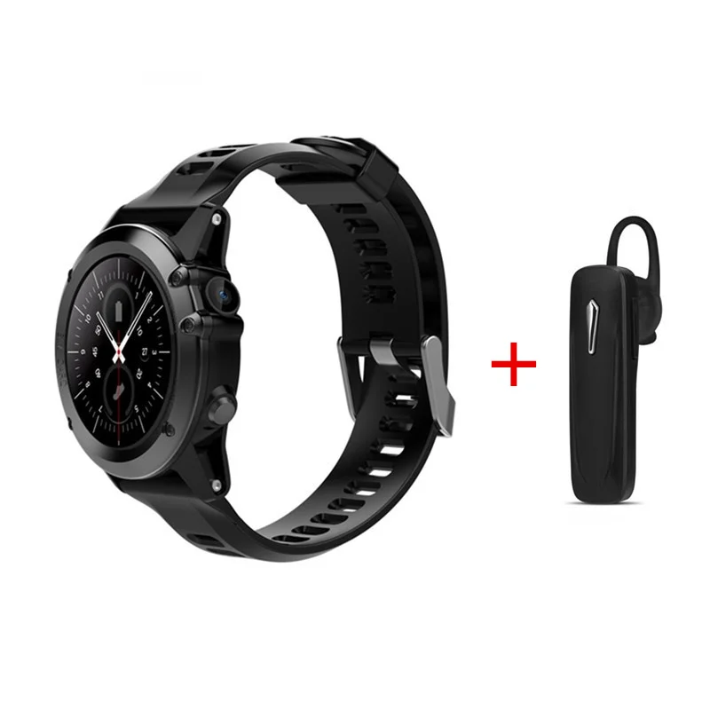 black add headset Умные часы H1, Android, монитор сердечного ритма, WiFi, gps, умные часы для мужчин, IP68, водонепроницаемые, для samsung, xiaomi, HUAWEI, часы GT KW88 - Цвет: black add headset