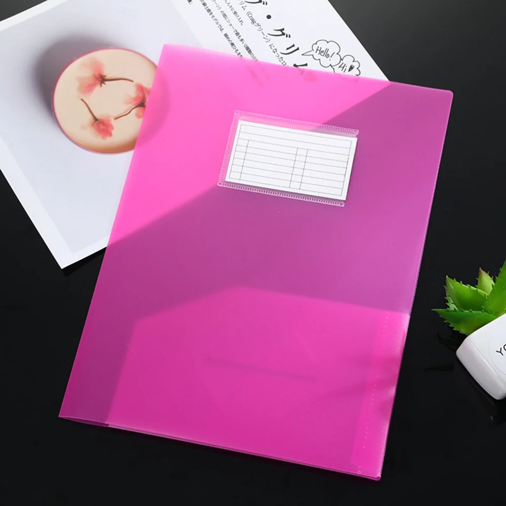 

6pcs A4 Folder Paper File Folder Double Pockets Document Organizer Filing Products Report Folder Organizer Office Supplies for
