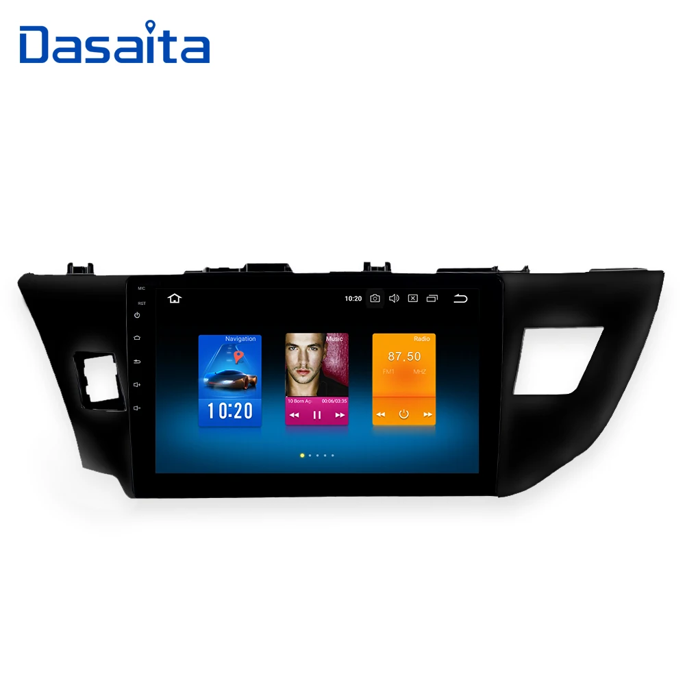 Dasaita 10," Android 9,0 Автомобильный gps радио плеер для Toyota Corolla с восьмиядерным процессором 4 Гб+ 32 ГБ авто стерео Мультимедиа