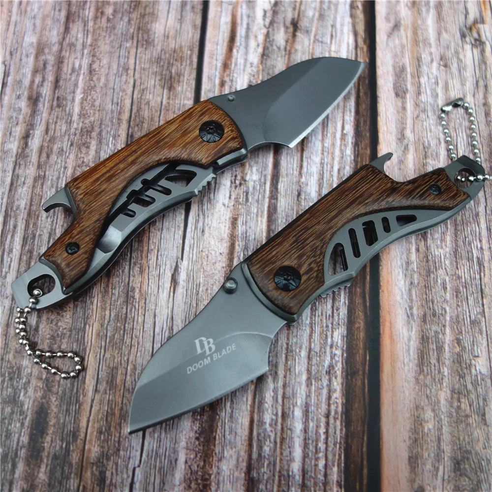 7CR18MOV мини карманный складной нож лезвие из черной титановой нержавеющей стали с