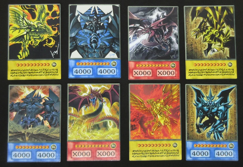 16 шт./компл. Yugioh Three Phantom боги аниме стильные карты Фараон атем Осирис обелиск Ra