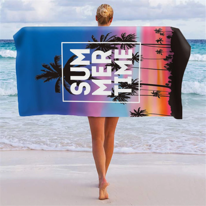 

Beach towels superfine fiber large sports fitness swimming pool towels female large yoga mat summer fashion surfing gown blanket