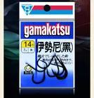 Японские крючки Gamakatsu, черные колючие Крючки ISEAMA, крючки из высокоуглеродистой стали, суперносимые острые антикоррозионные крючки для ловли карпа
