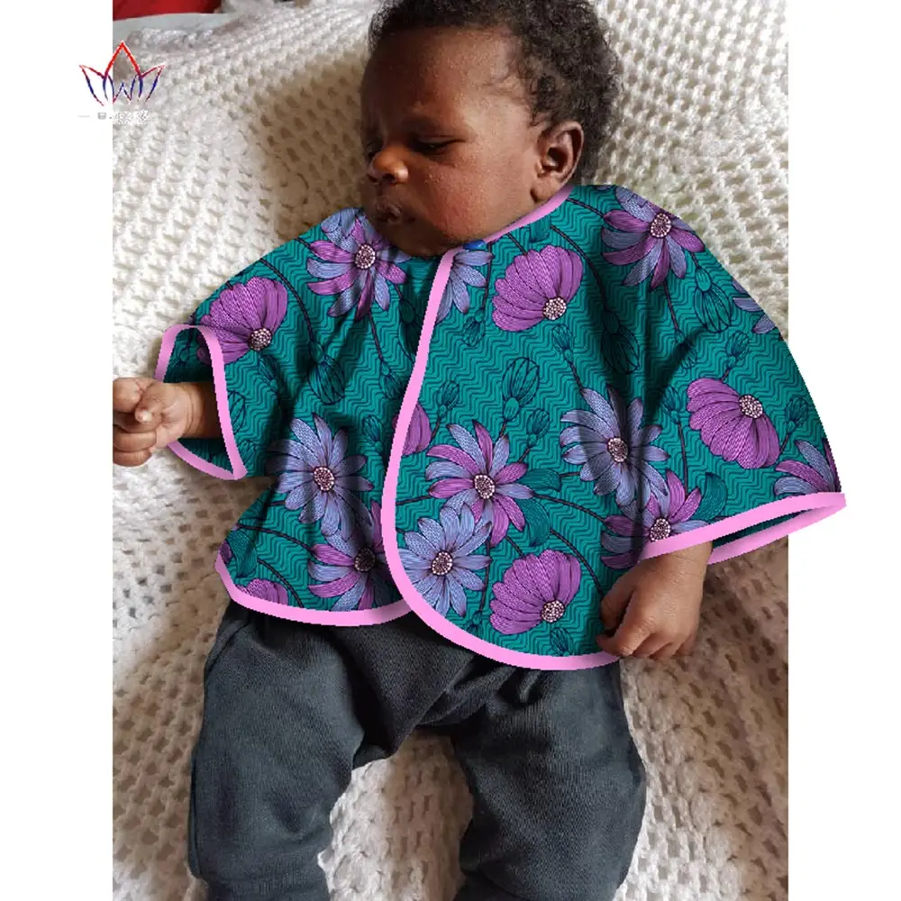 

2021 африканская одежда для детей Дашики, традиционная детская верхняя одежда, пальто для мальчиков, детский летний хлопковый топ с Африканск...