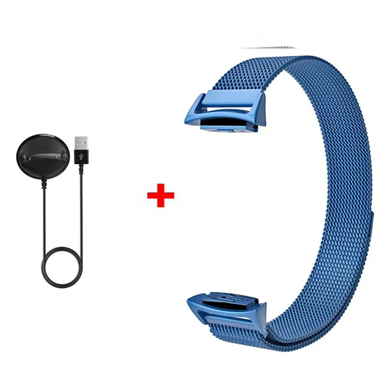 Color3 2 в 1 умный ремешок для samsung gear fit2 Pro Band ремешок для часов браслет+ кабель для зарядки для samsung gear Fit 2 Pro ремешок для часов - Цвет: Color3