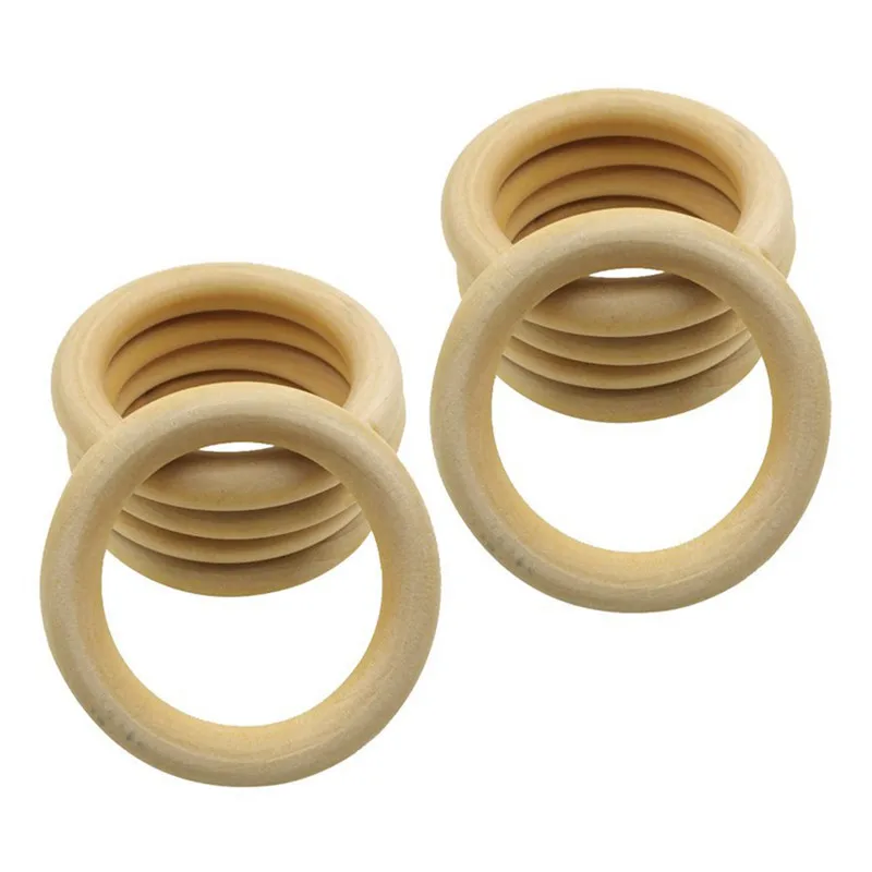 10 шт. натуральное деревянное кольцо для изготовления ювелирных изделий