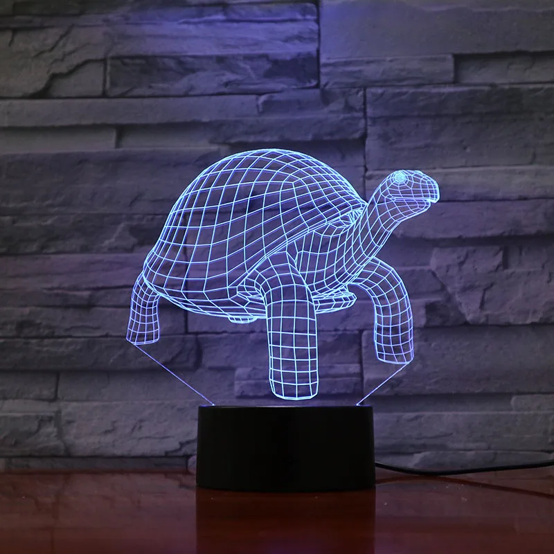 3D-1212 Turtle 16 Colors Table Lamp Led Night Light for Kids Gift Home Decor Novelty Lighting | Лампы и освещение